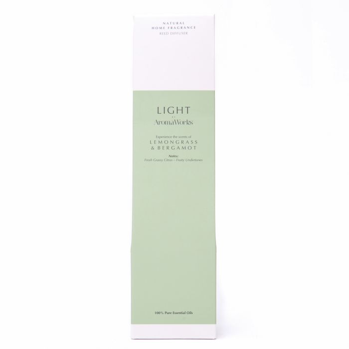 Light Small Reed Diffuser - Lemongrass & Bergamot image number null