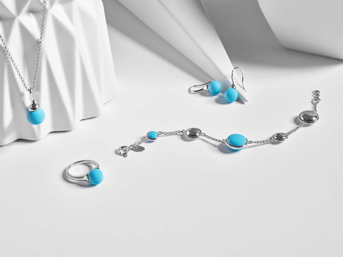 Marina Natural Silver Tide French Wire Earrings image number null