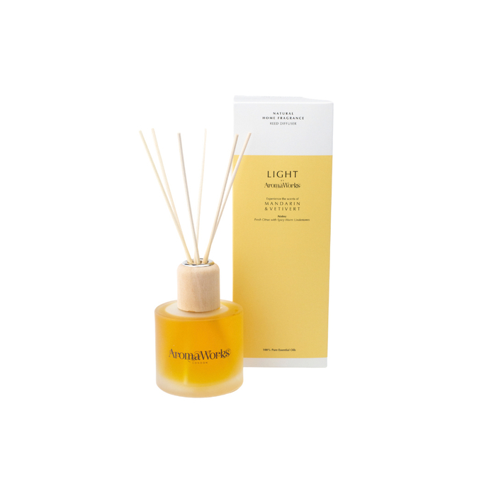 Light Large Reed Diffuser - Mandarin & Vetivert image number null