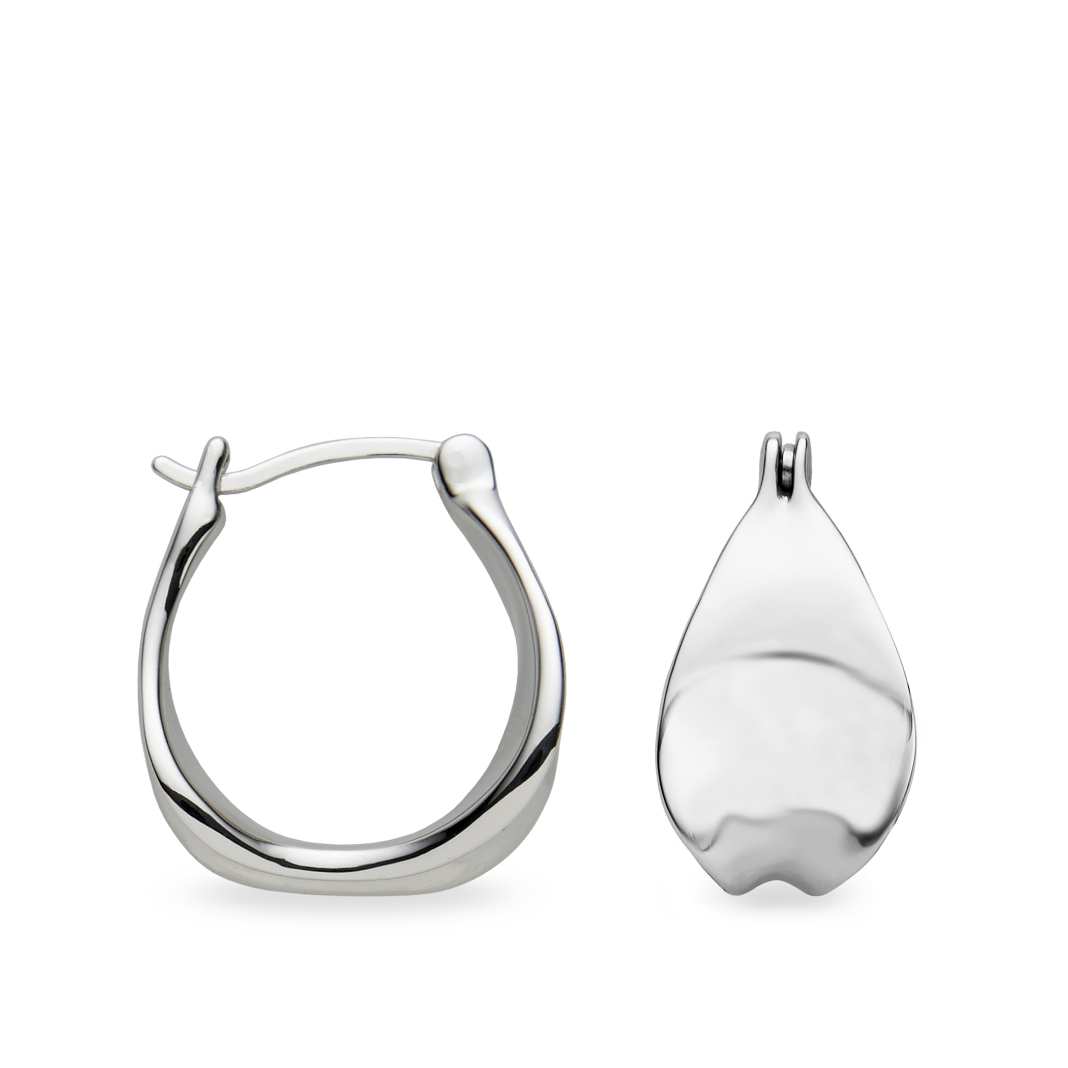 Tapered Hoop Earrings image number null